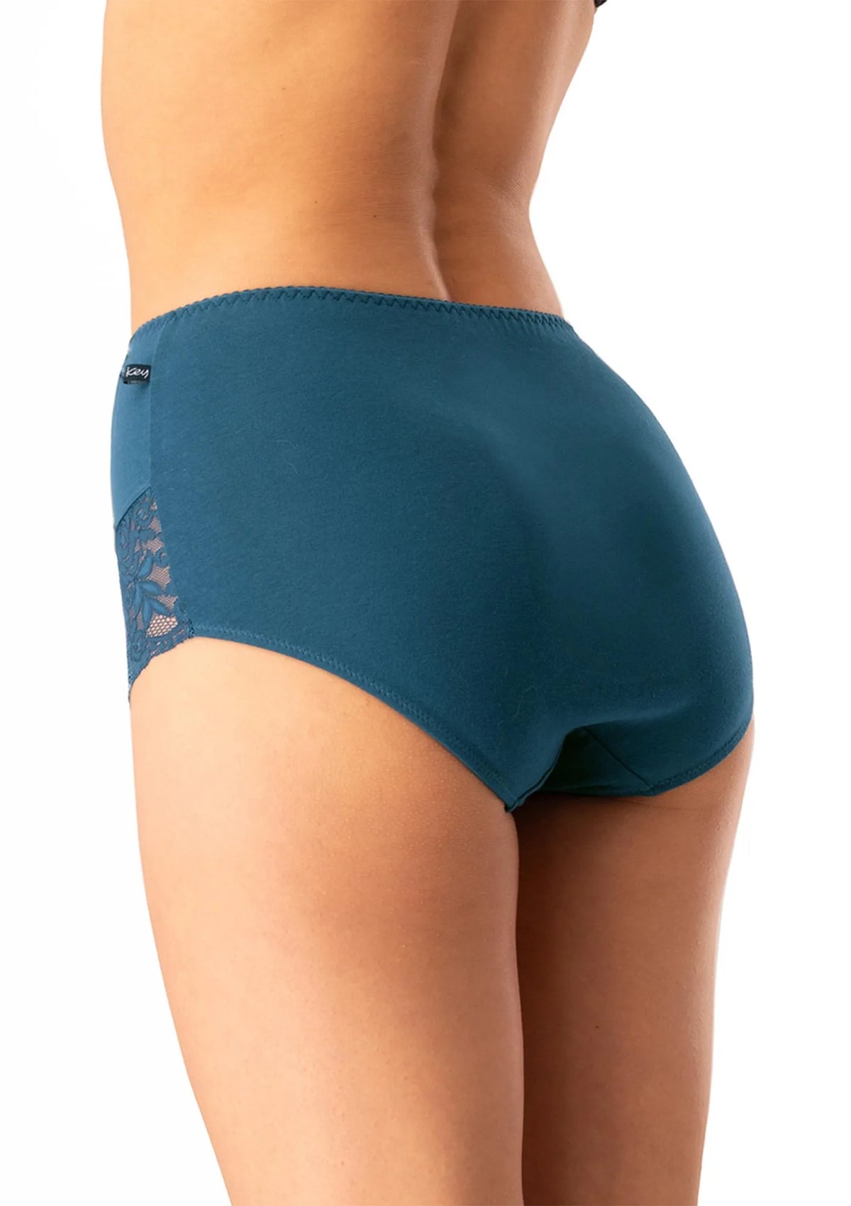 Figi damskie bawełniane (2pack) maxi z wysokim stanem LPF 577 Key