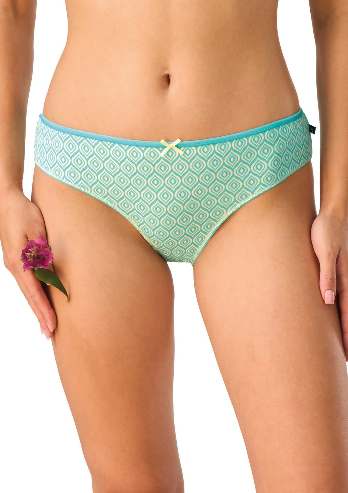 Figi damskie bawełniane (2pack) mini bikini pastelowa kolorystyka LPR 621 Key