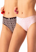 Figi damskie bawełniane (2pack) o klasycznym kroju LPC 731 Key