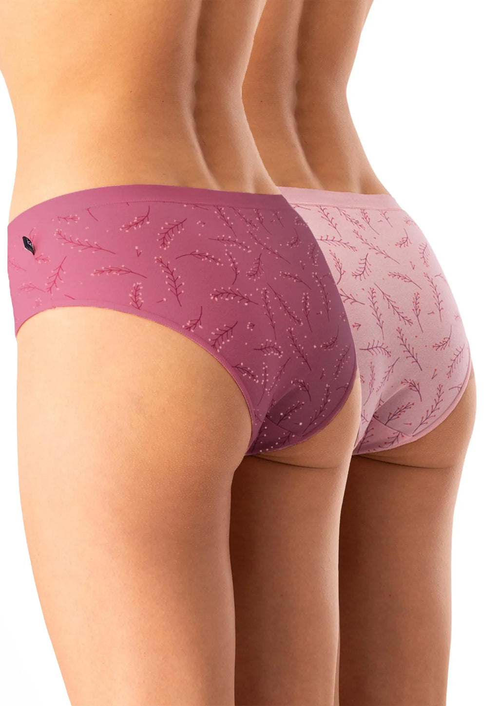 Figi damskie bawełniane (2pack) o niskim komfortowym kroju LPN 523 Key
