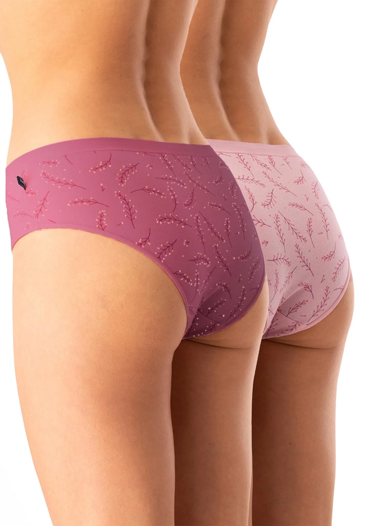 Figi damskie bawełniane (2pack) o niskim komfortowym kroju LPN 523 Key