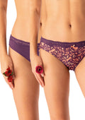 Figi damskie bawełniane (2pack) o niskim kroju i wąskim boku LPR 706 Key