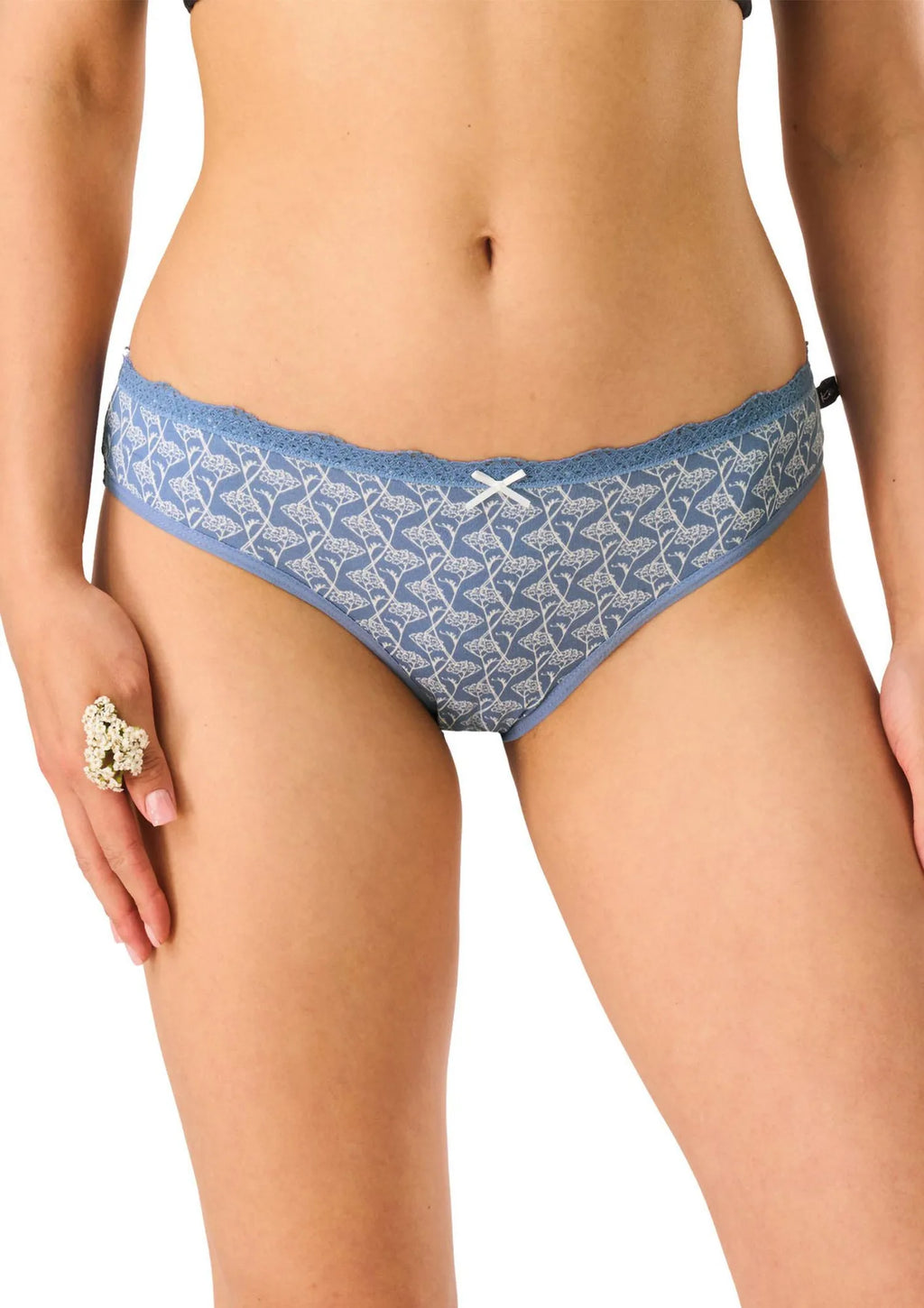 Figi damskie bawełniane (2pack) wzorzyste mini bikini LPR 577 Key