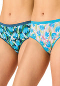 Figi damskie bawełniane (2pack) wzorzyste z koronką LPC 572 Key