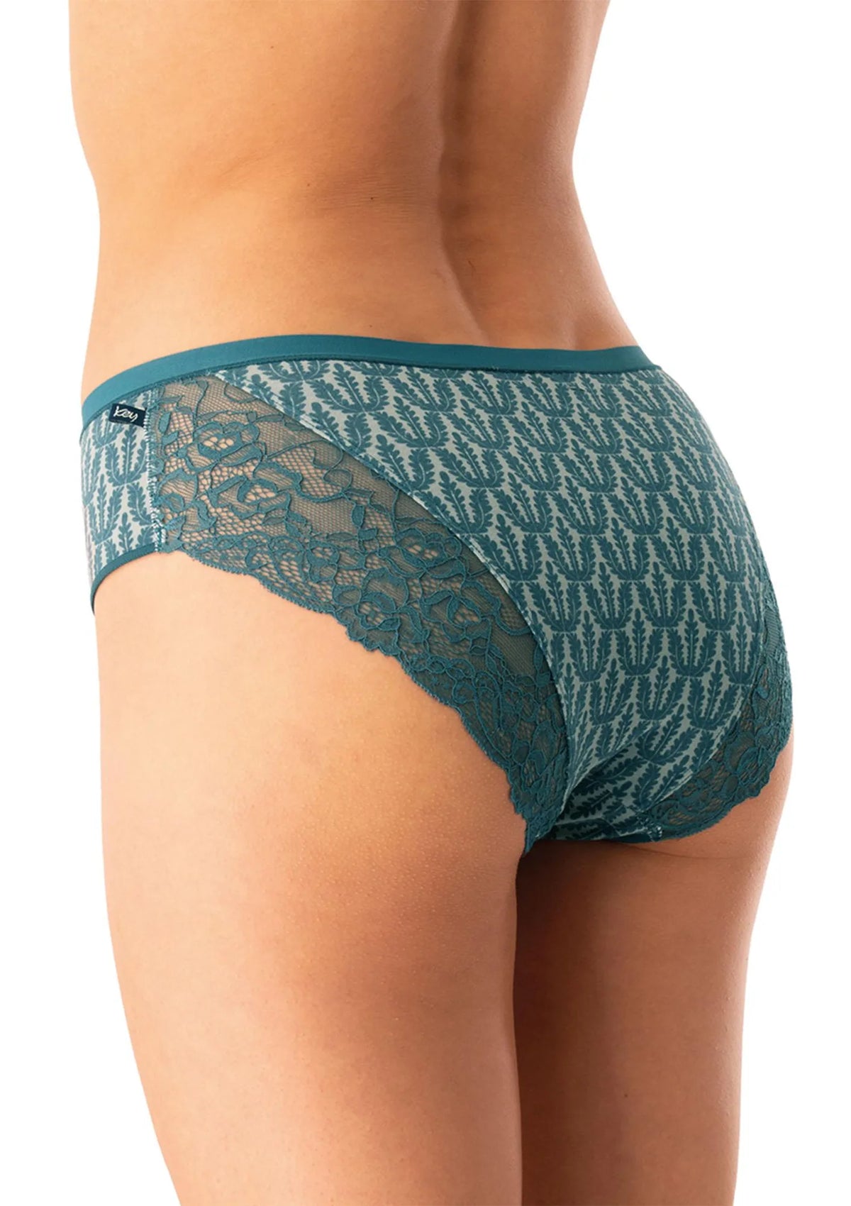 Figi damskie bawełniane (2pack) z koronką klasyczny krój LPC 512 Key