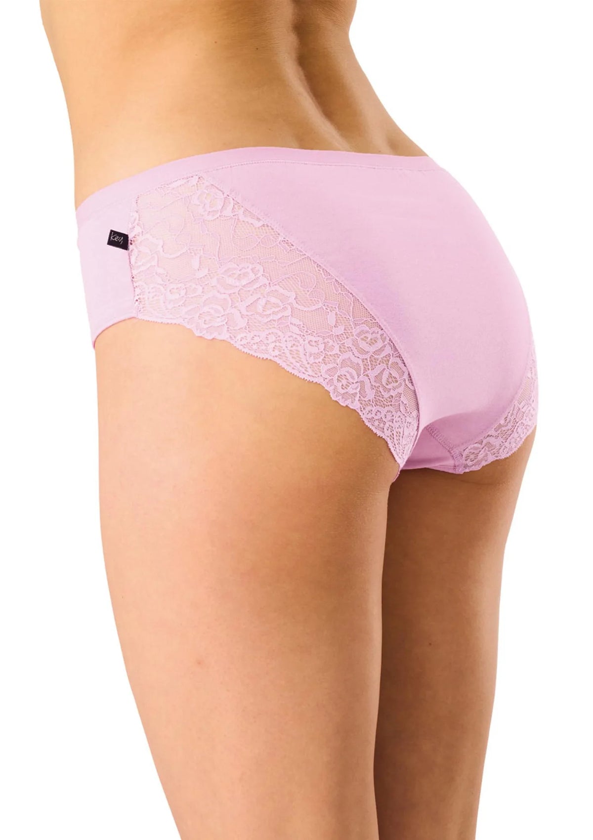 Figi damskie bawełniane (2pack) z koronką na pośladkach LPC 531 Key