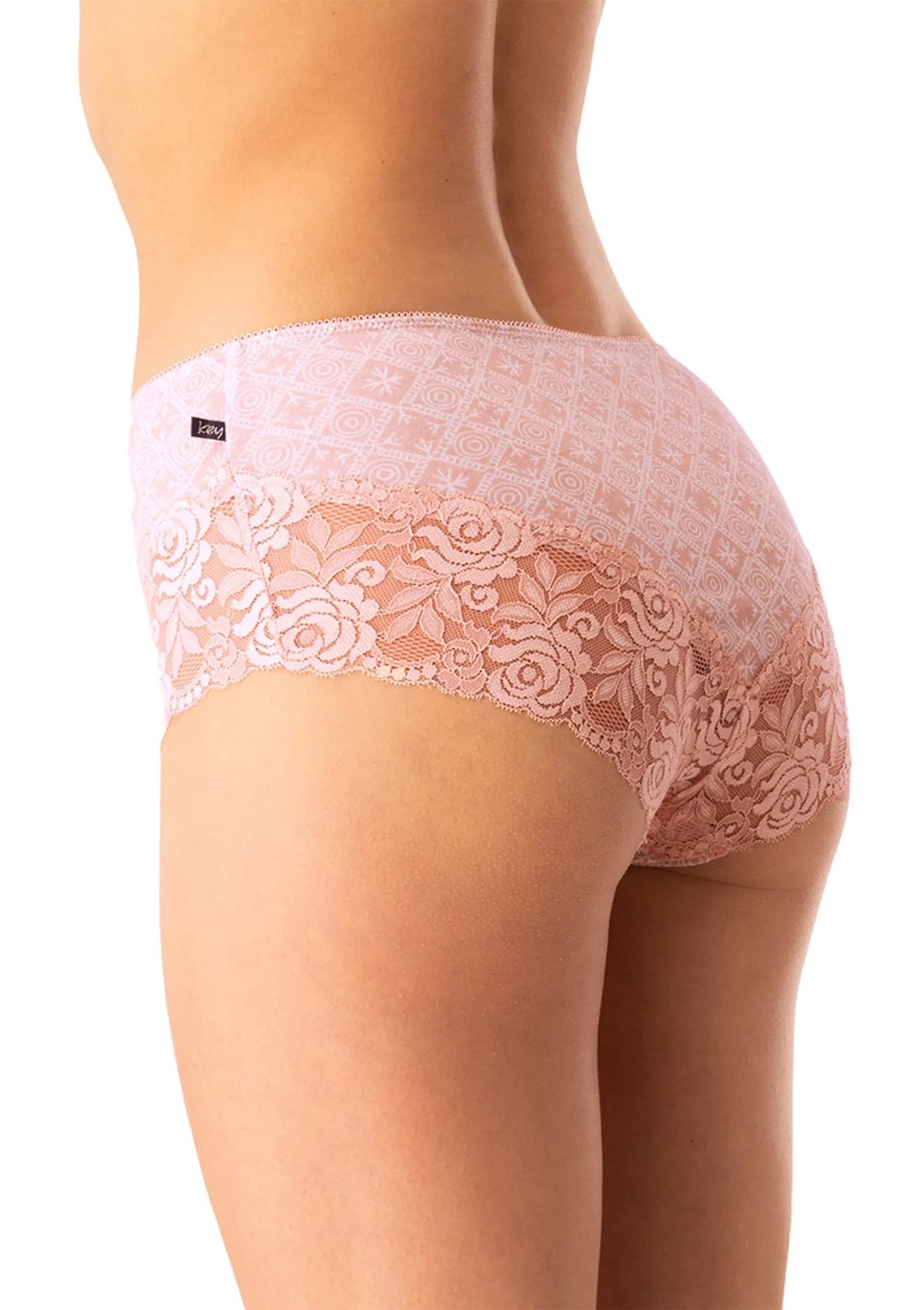 Figi damskie bawełniane (2pack) z miękką koronką LPB 731 Key