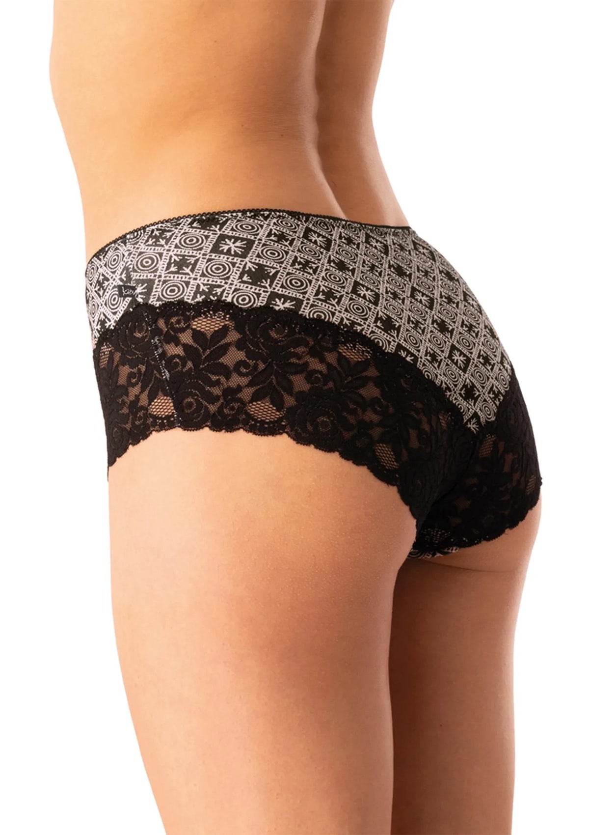 Figi damskie bawełniane (2pack) z miękką koronką LPB 731 Key