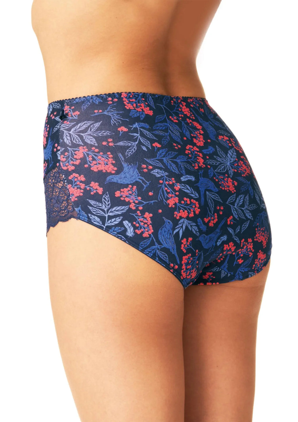 Figi damskie bawełniane (2pack) z wysokim stanem w jesiennej kolorystyce LPF 600 Key