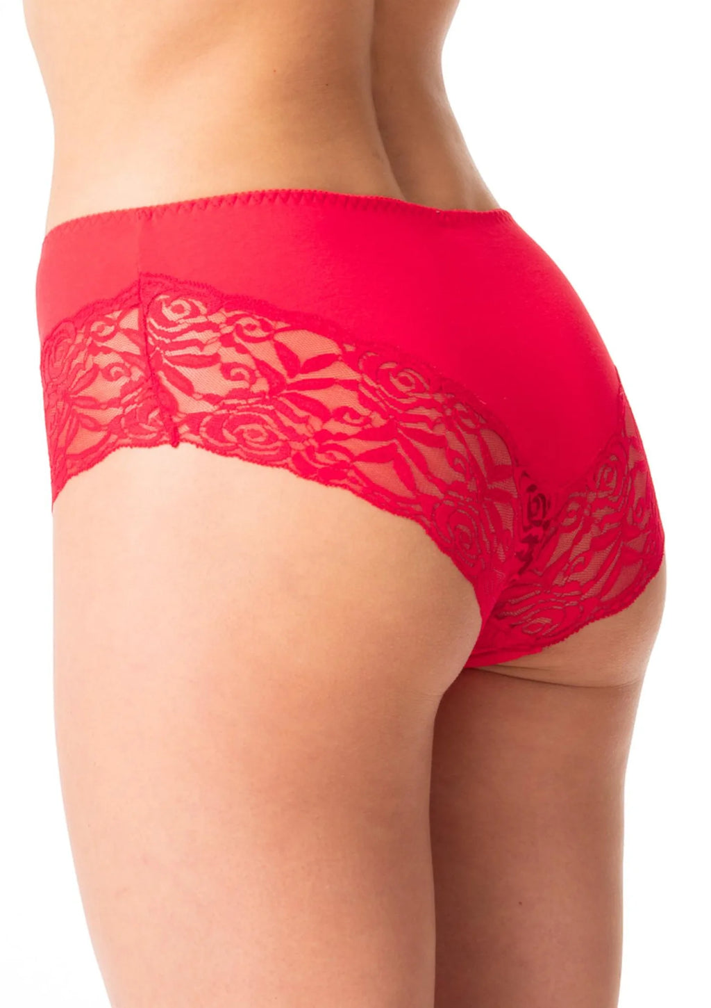 Figi damskie bawełniane brazyliany (2 pack) z koronką LPB 985 Key