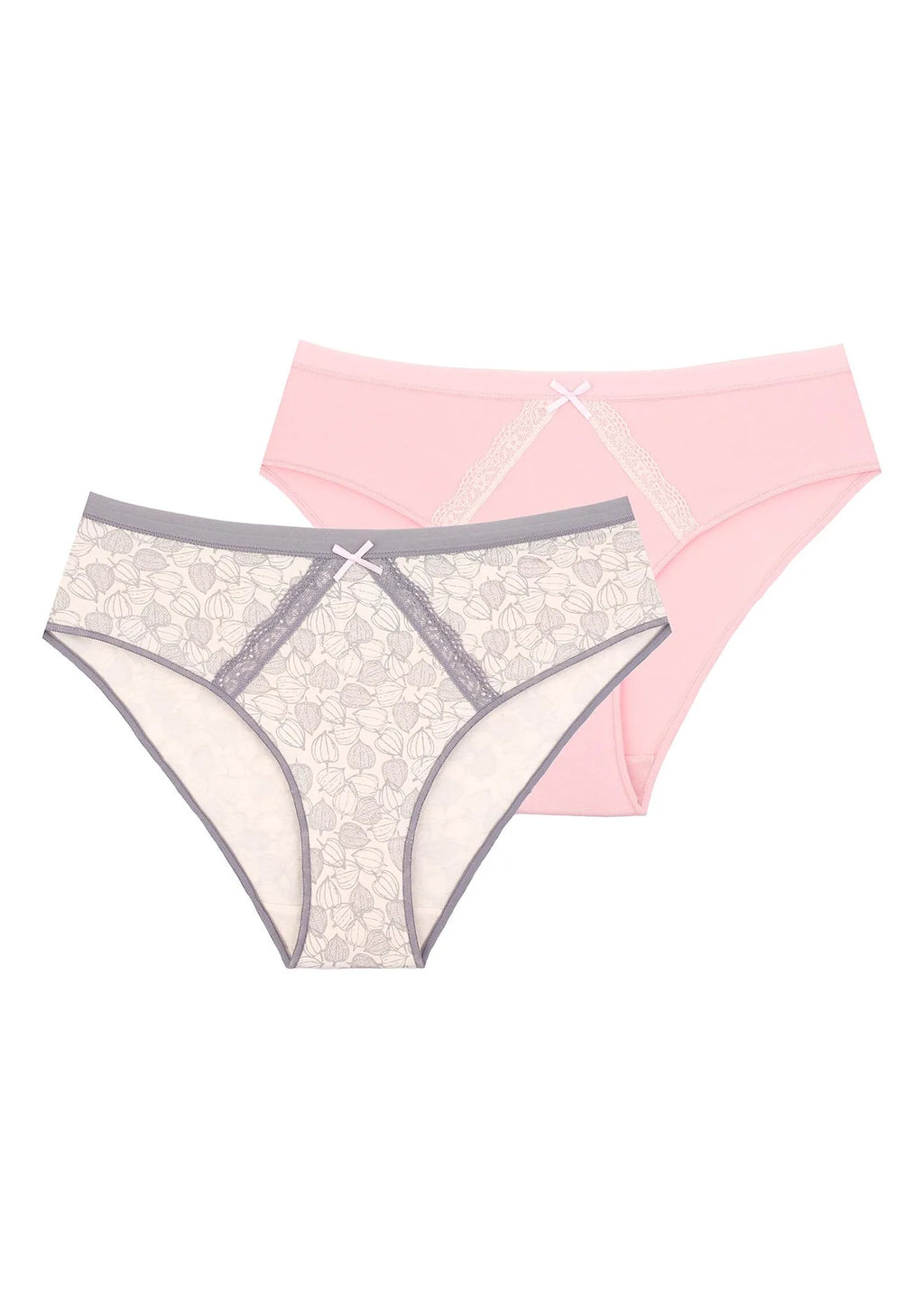 Figi damskie bikini (2 pack) o niskim kroju LPN 641