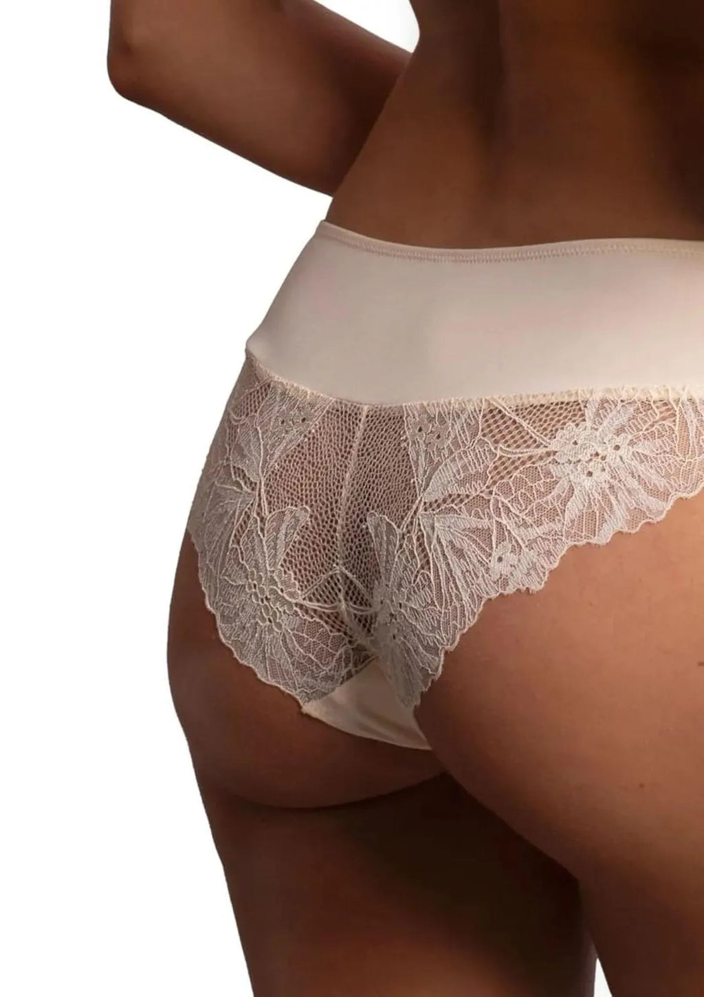 Figi damskie bikini z elastycznej mikrofibry i koronki DM-6338 Agio