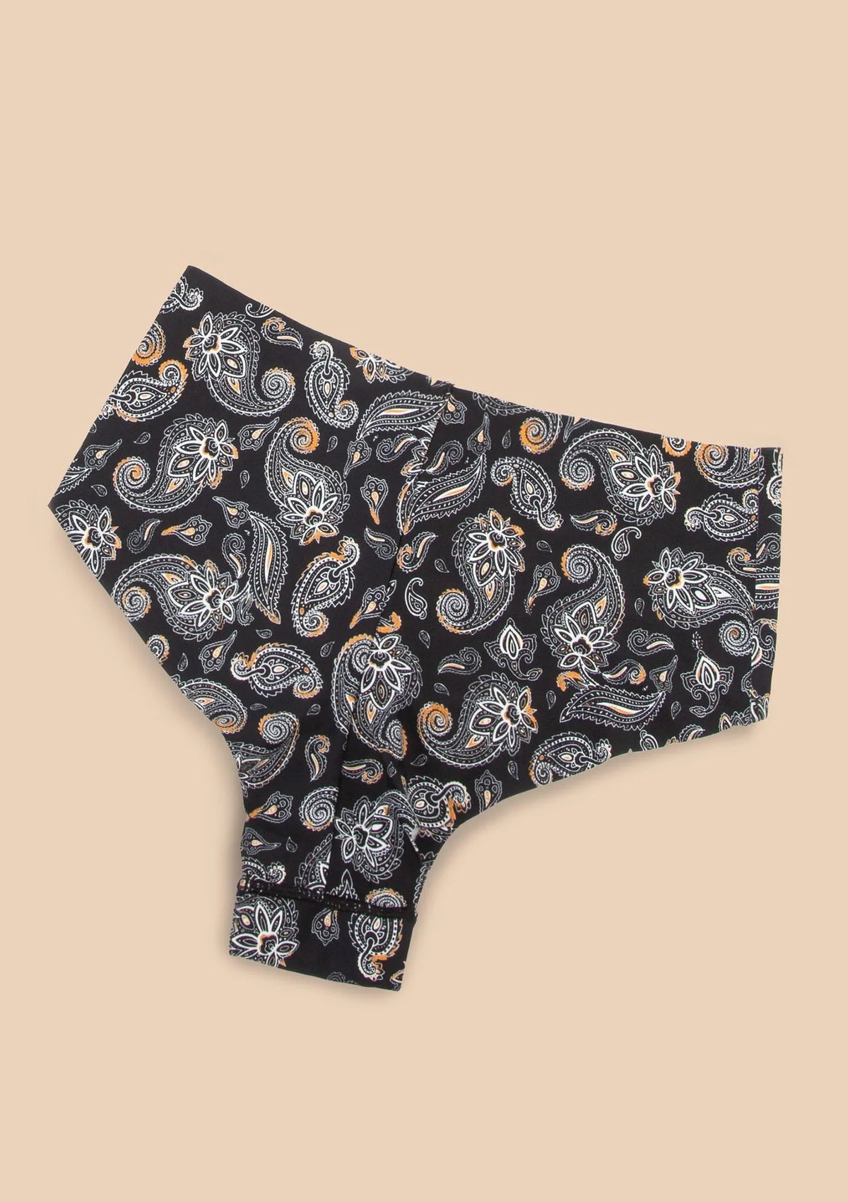 Figi damskie brazyliany z wysokim stanem i orientalnym wzorem Paisley Simple Brasil Maxi Julimex