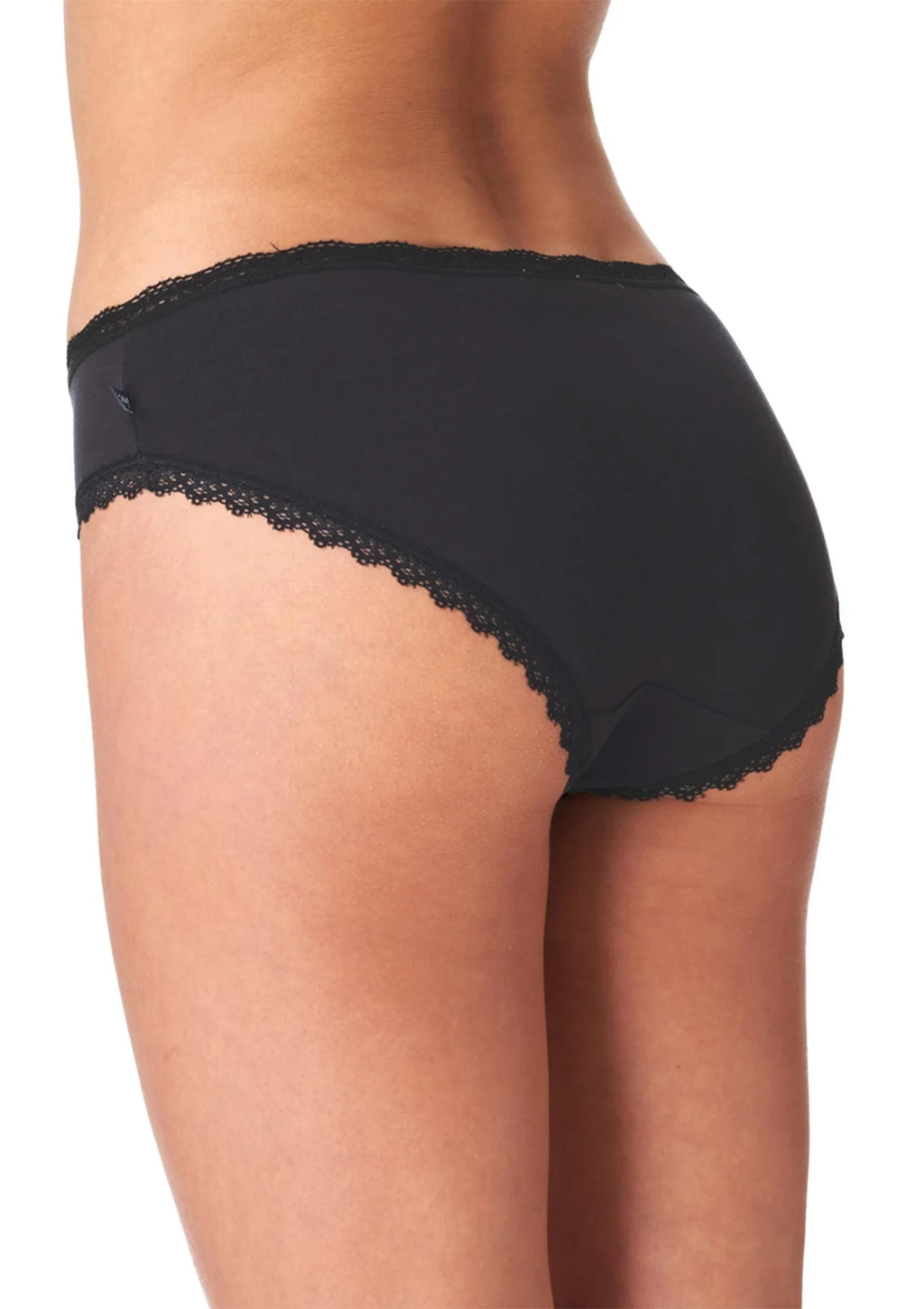 Figi damskie midi bikini (2 pack) z wzorzystym i gładkim tyłem LPC 785