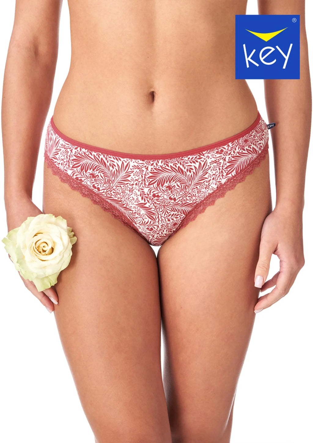 Figi damskie mini bikini (2 pack) niski krój koronkowe wykończenie LPR 539