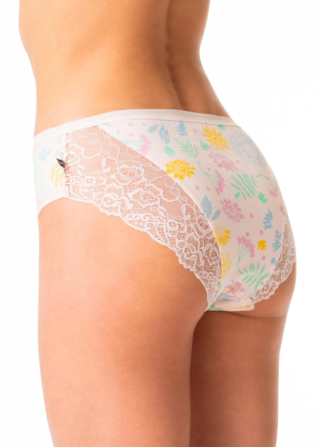 Figi damskie o klasycznym kroju (2 pack) midi bikini z koronką na pośladkach LPC 559 Key