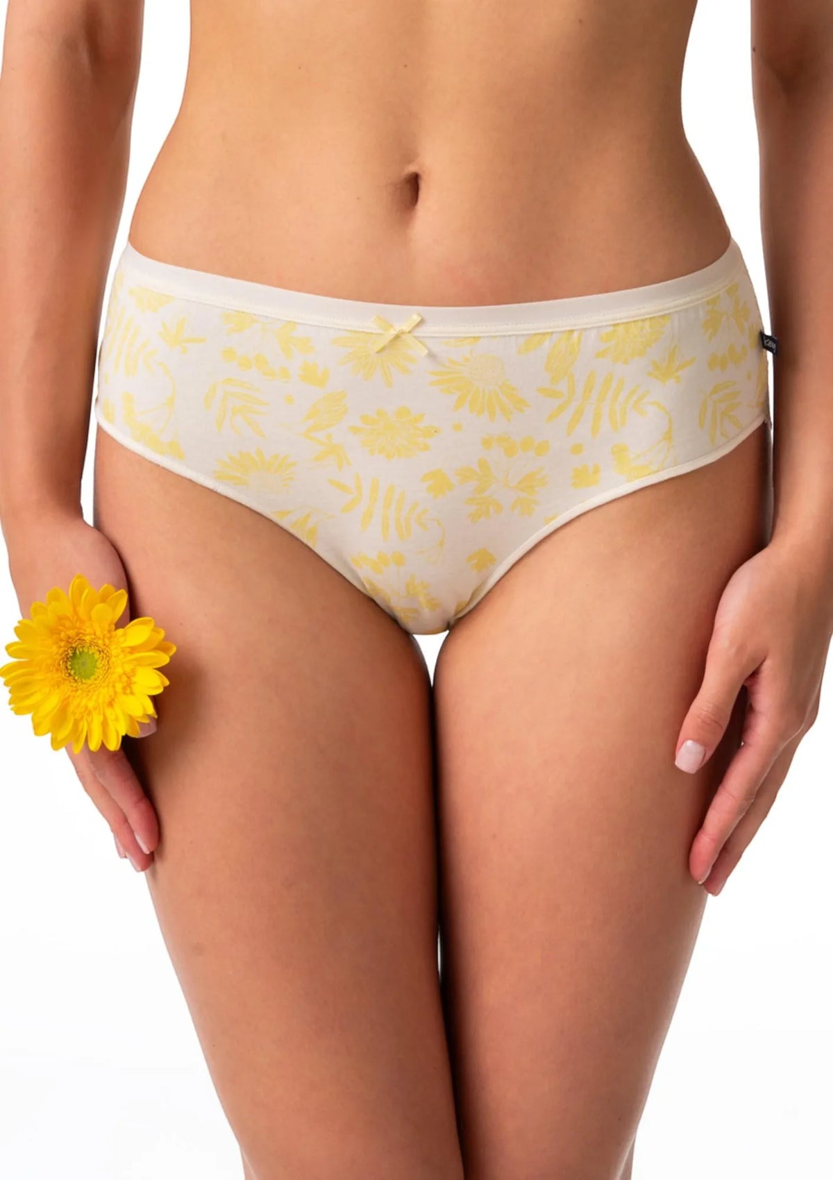 Figi damskie o klasycznym kroju (2 pack) midi bikini z koronką na pośladkach LPC 559 Key