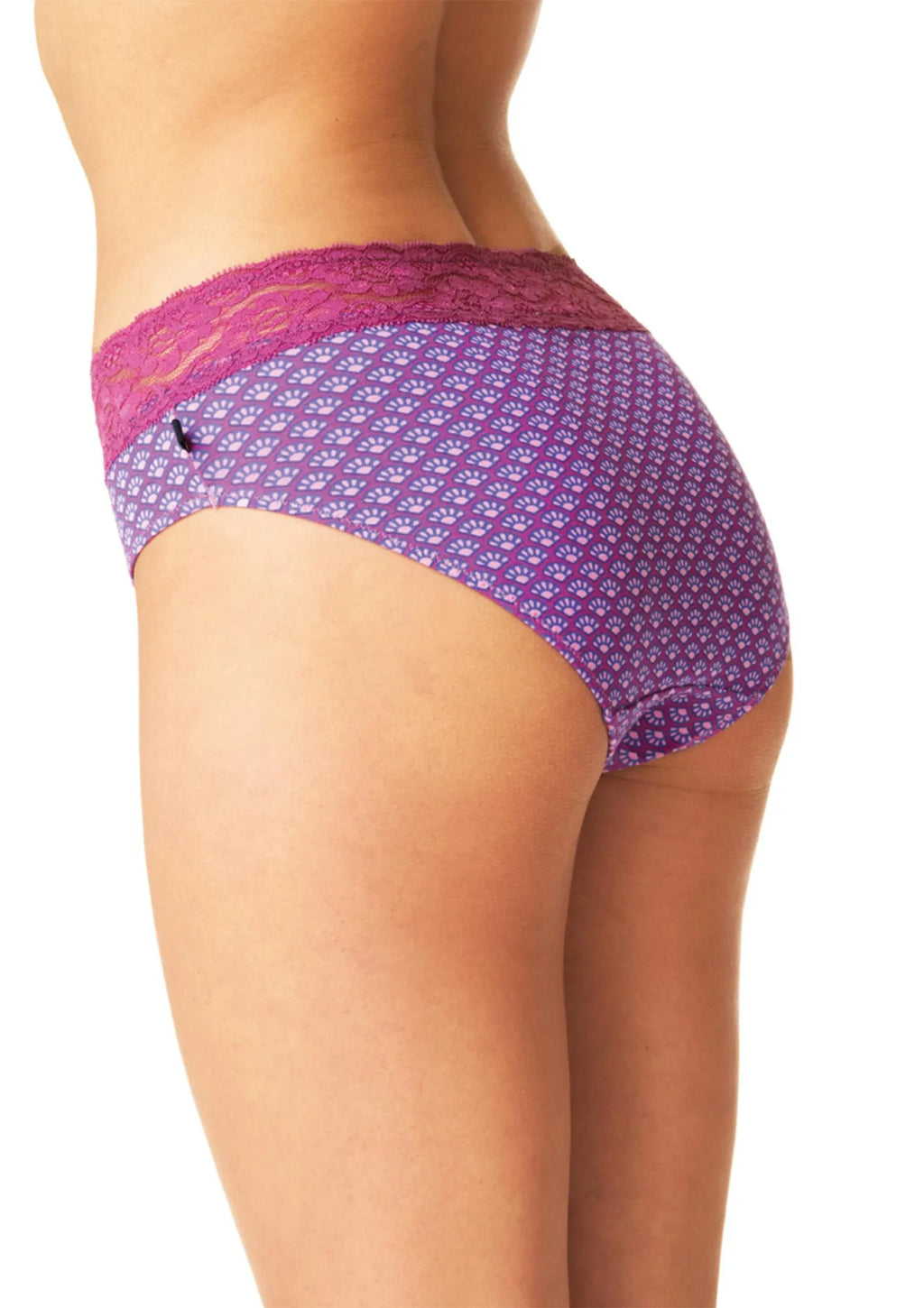 Figi damskie o klasycznym kroju (2 pack) z koronkowym wykończeniem LPC 529 Key