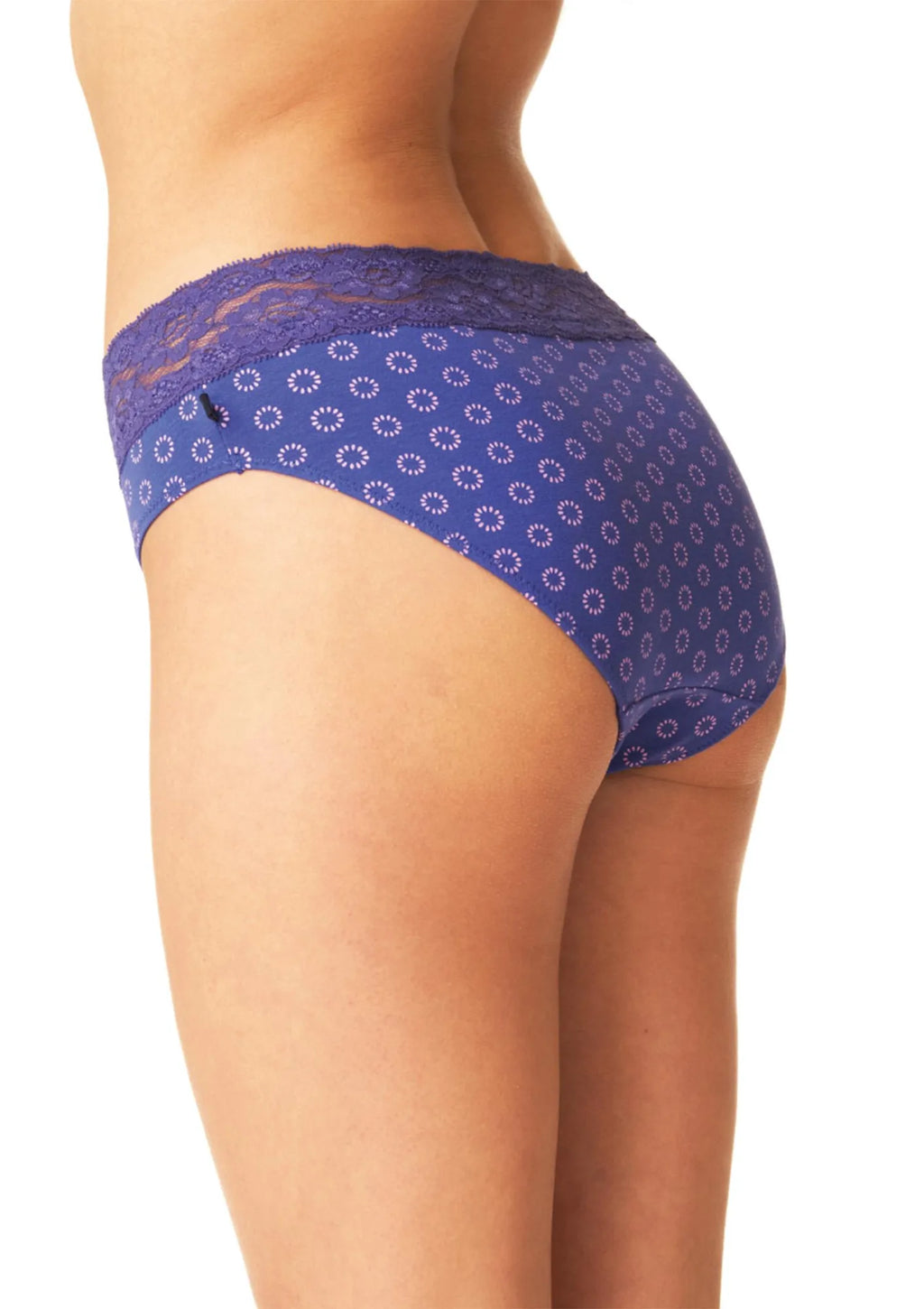 Figi damskie o klasycznym kroju (2 pack) z koronkowym wykończeniem LPC 529 Key