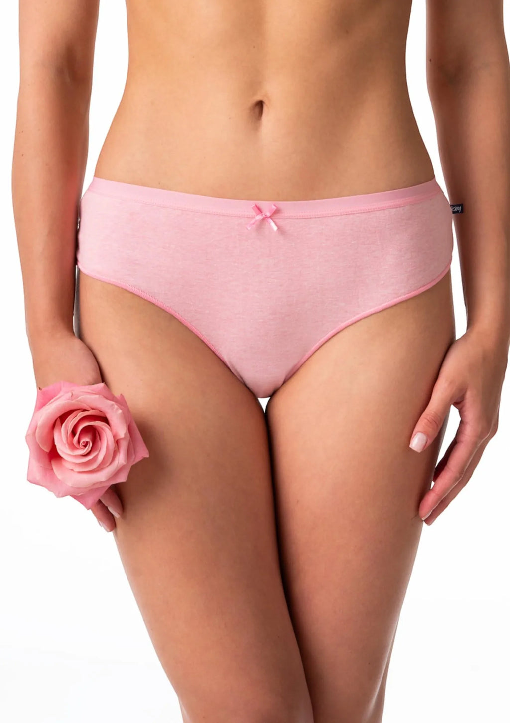 Figi damskie o klasycznym kroju midi bikini (2 pack) i koronkowym wykończeniem na pośladkach LPC 202 Key
