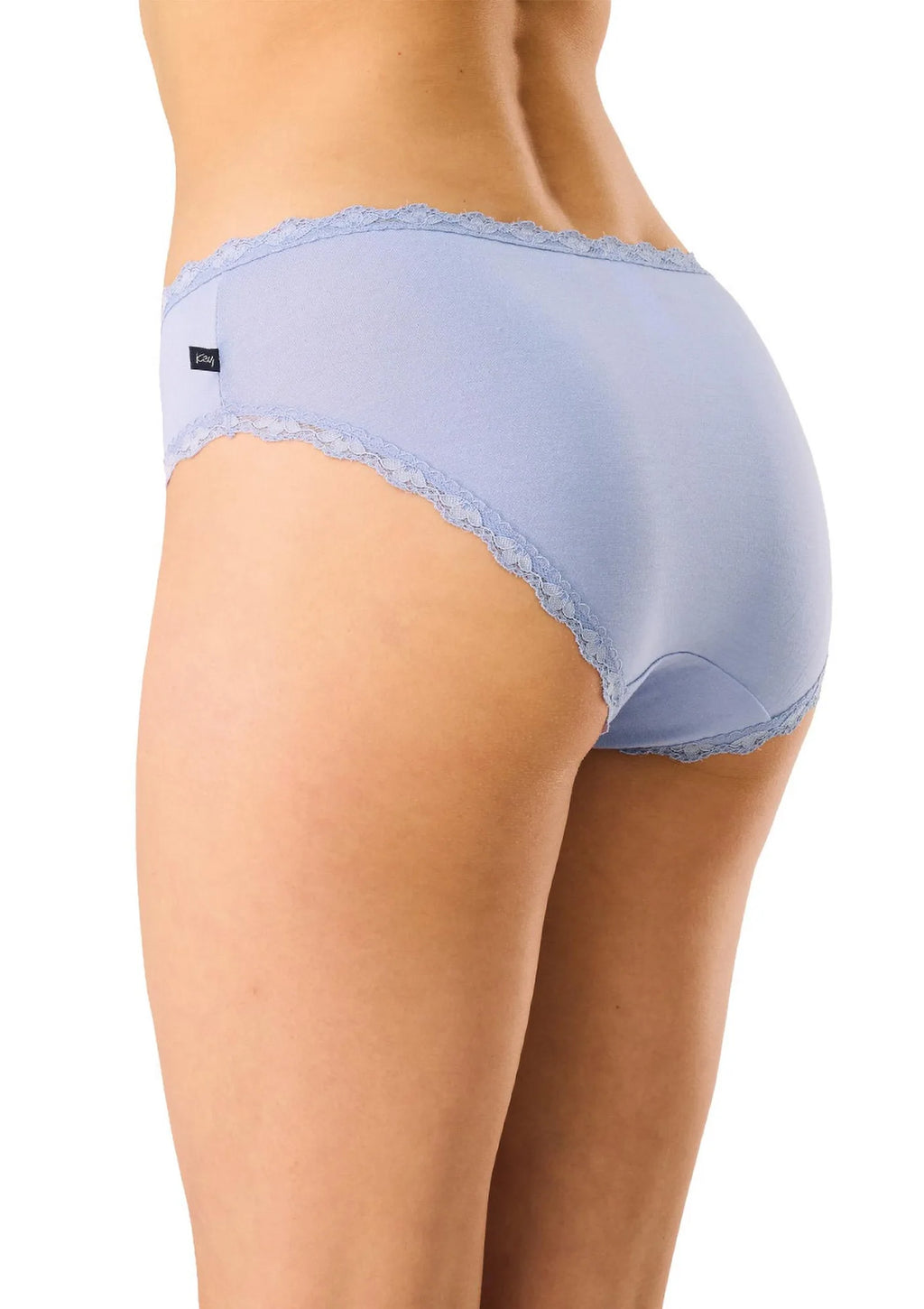 Figi damskie z wiskozy (2pack) klasyczne koronkowe wykończenie LPC 576 Key