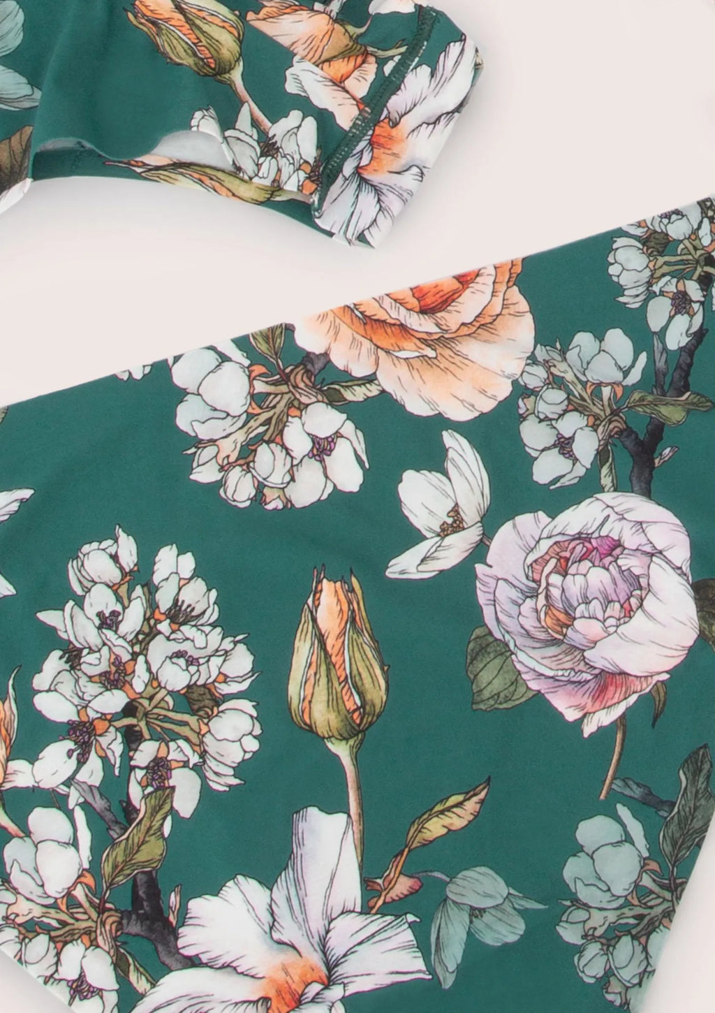 Figi damskie z wysokim stanem w kwiatowy print Tea Rose Simple Maxi Julimex