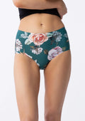 Figi damskie z wysokim stanem w kwiatowy print Tea Rose Simple Maxi Julimex