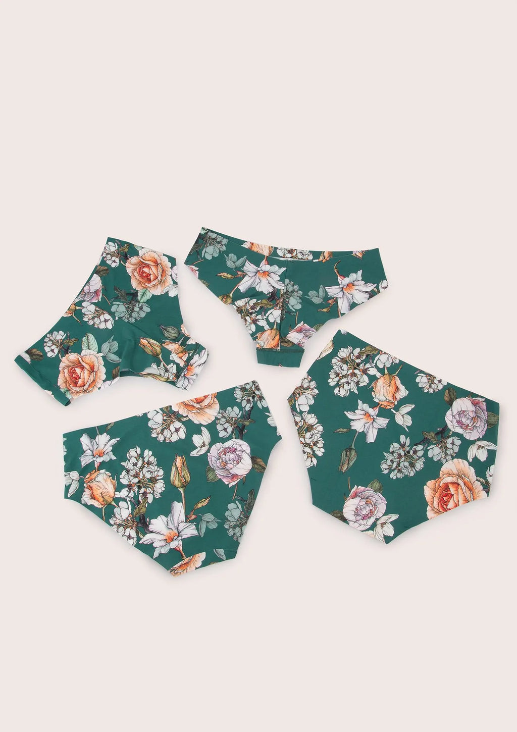 Figi damskie z wysokim stanem w kwiatowy print Tea Rose Simple Maxi Julimex