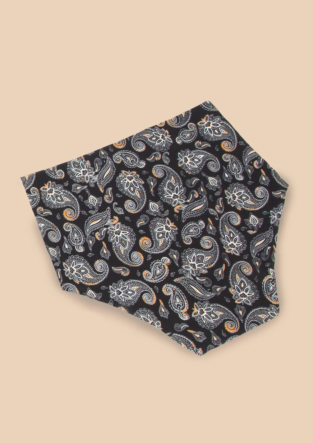 Figi damskie z wysokim stanem w orientalny wzór Paisley Simple Maxi Julimex