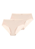 Gładkie bawełniane figi damskie (2 pack) z koronką LPC 162