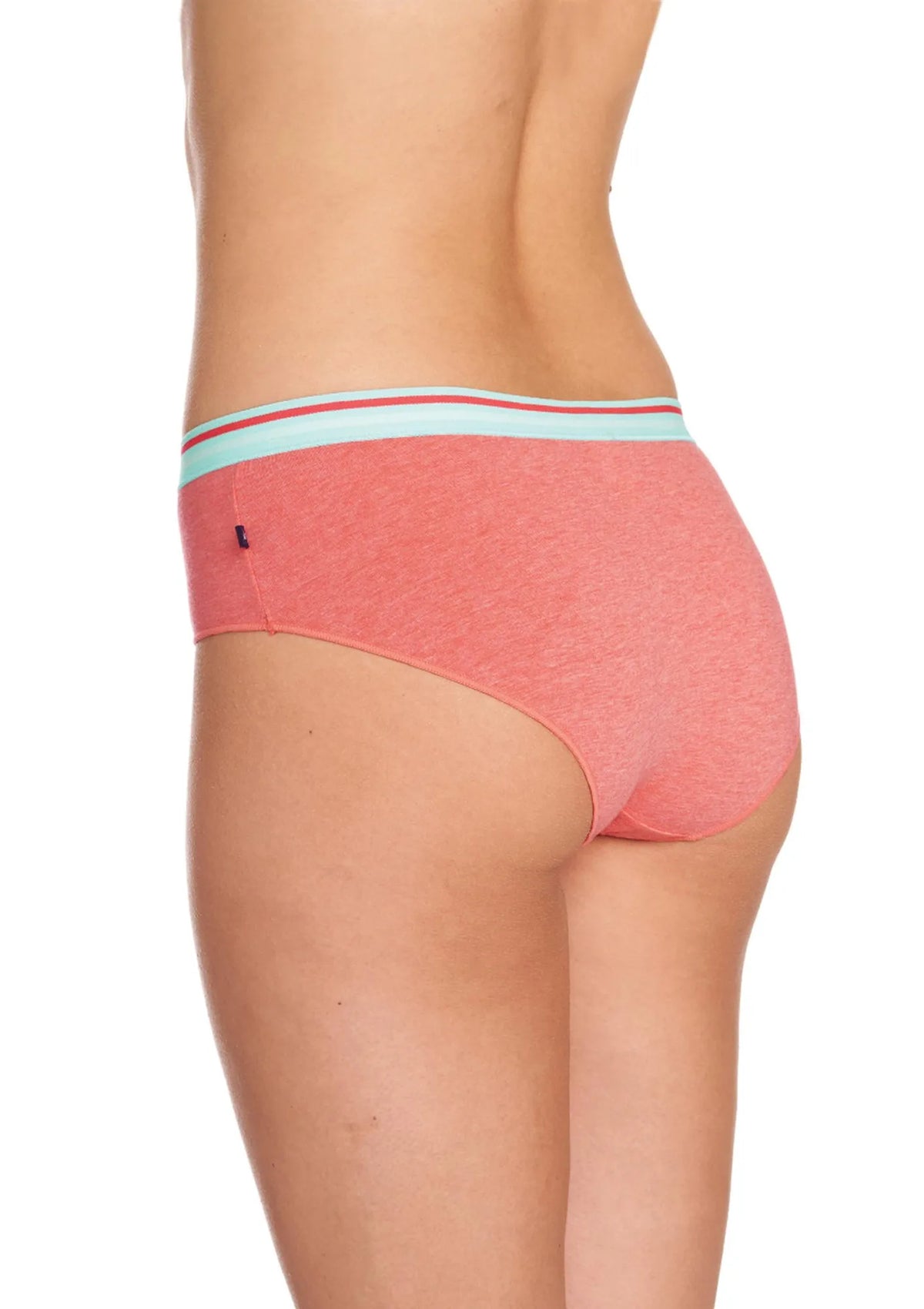 Gładkie figi damskie (2 pack) z gumką w paski LPN 221