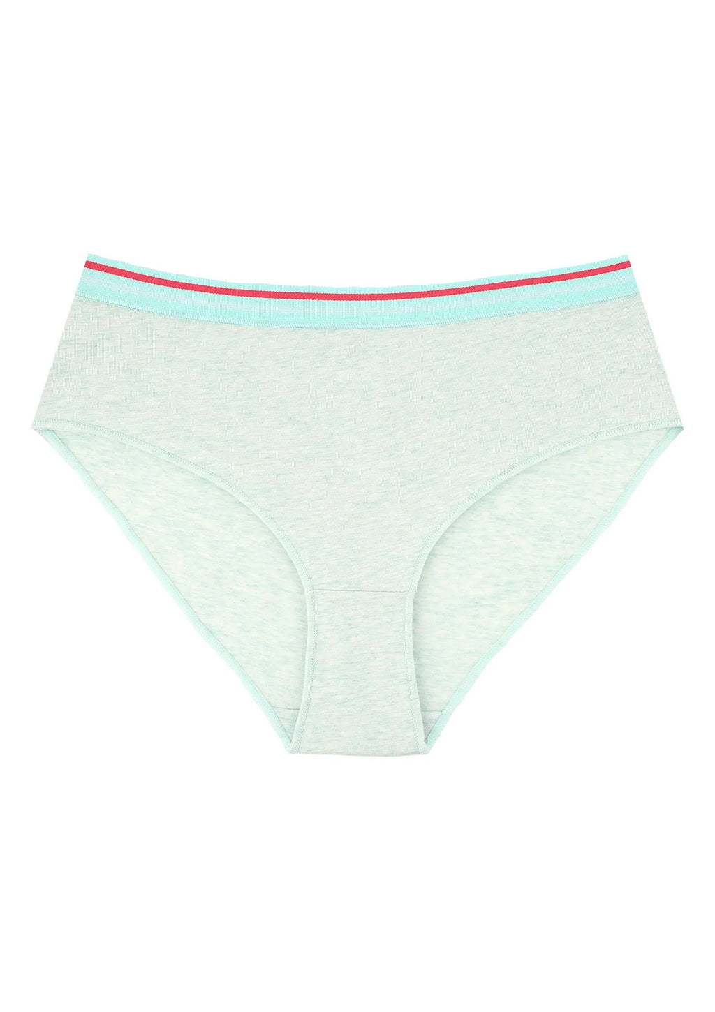 Gładkie figi damskie (2 pack) z gumką w paski LPN 221