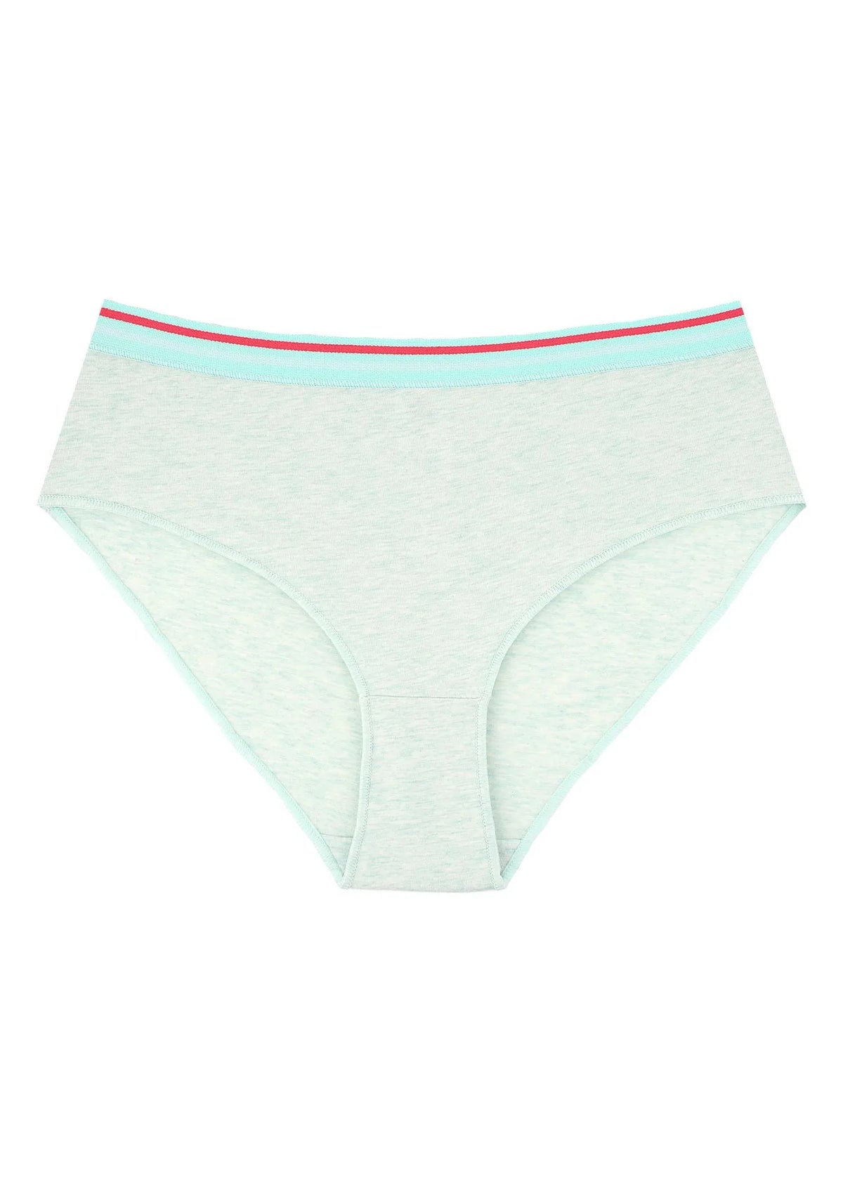 Gładkie figi damskie (2 pack) z gumką w paski LPN 221