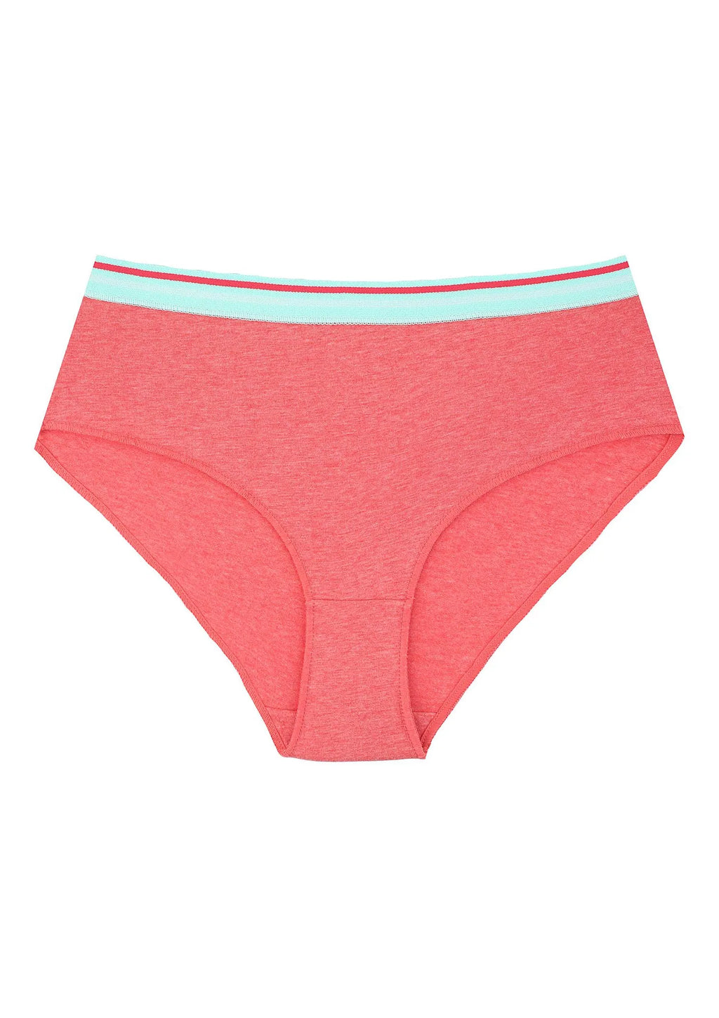 Gładkie figi damskie (2 pack) z gumką w paski LPN 221