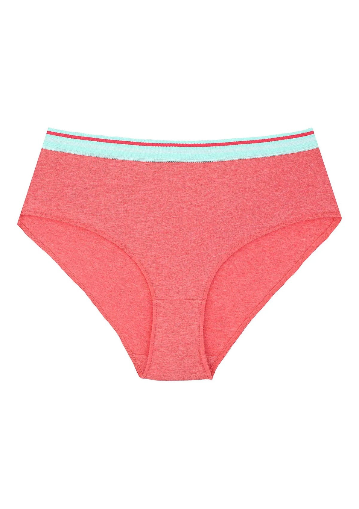 Gładkie figi damskie (2 pack) z gumką w paski LPN 221