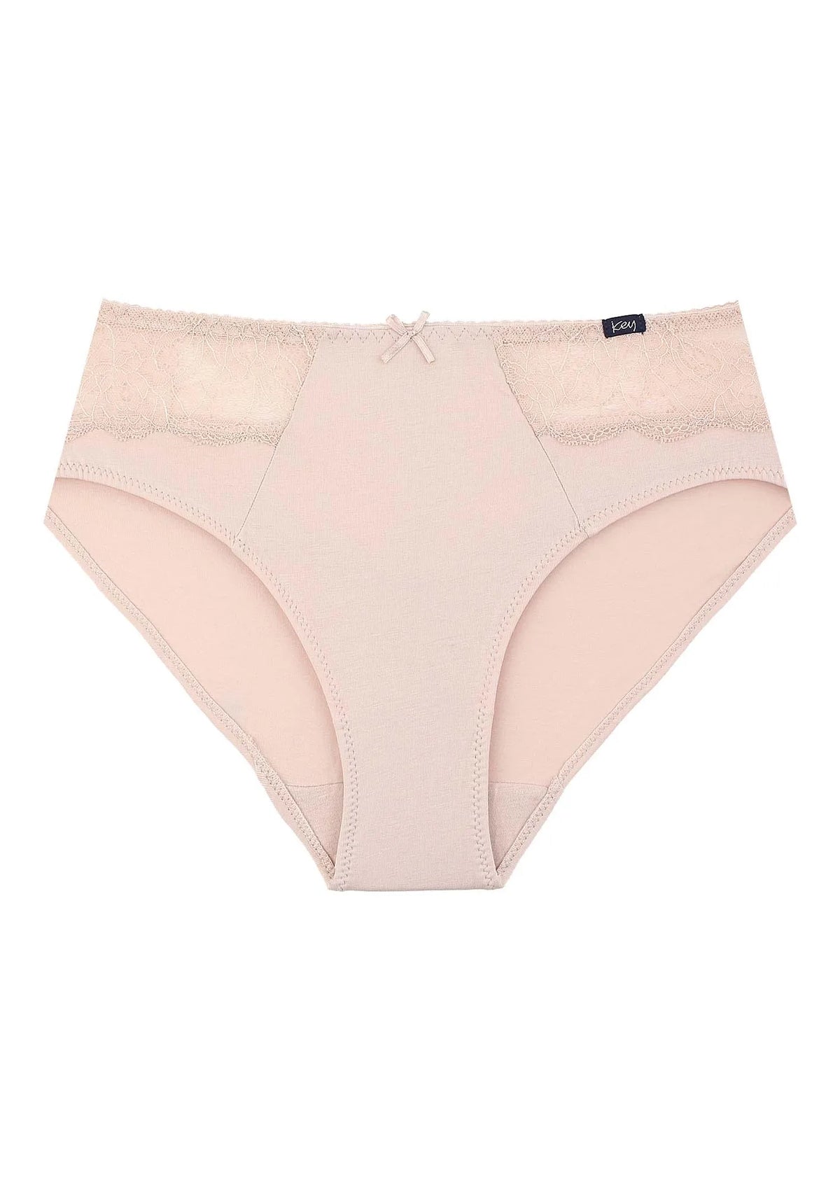 Gładkie figi damskie (2 pack) z koronką LPC 280