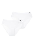 Gładkie figi damskie (2 pack) z koronką przy pachwinach LPC 141