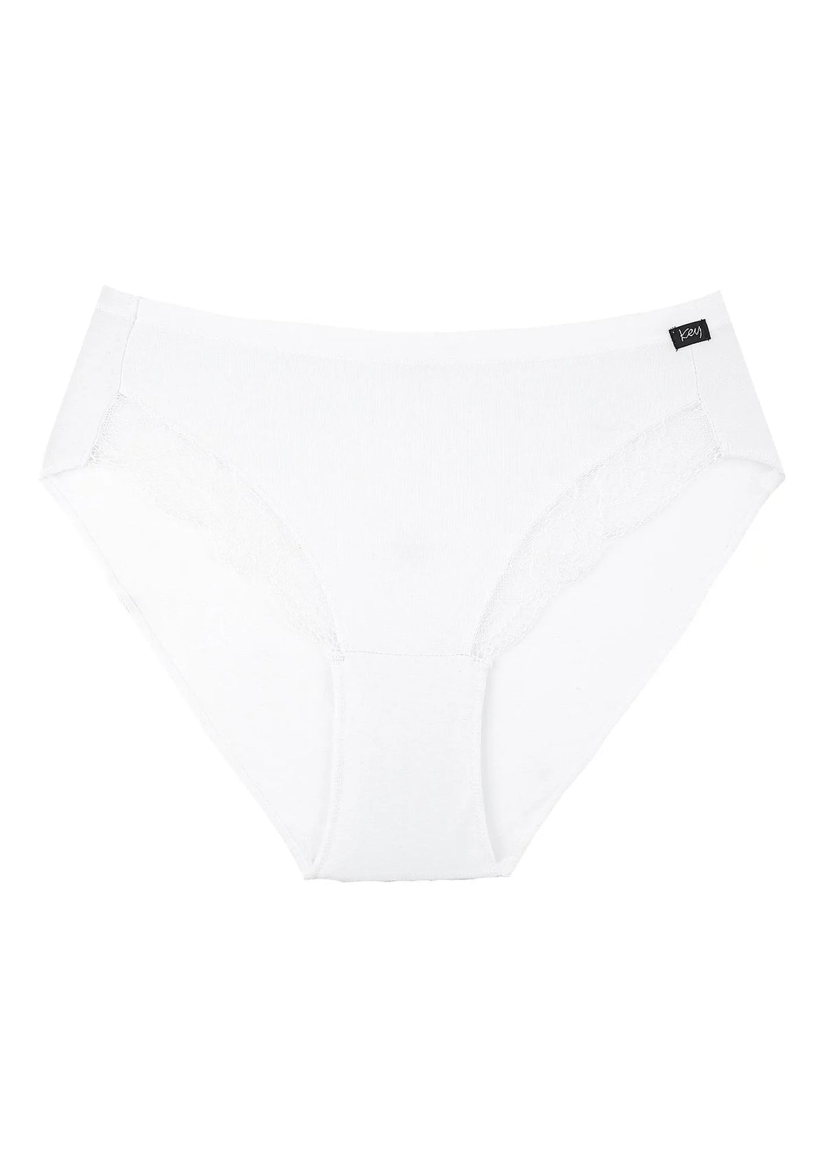 Gładkie figi damskie (2 pack) z koronką przy pachwinach LPC 141