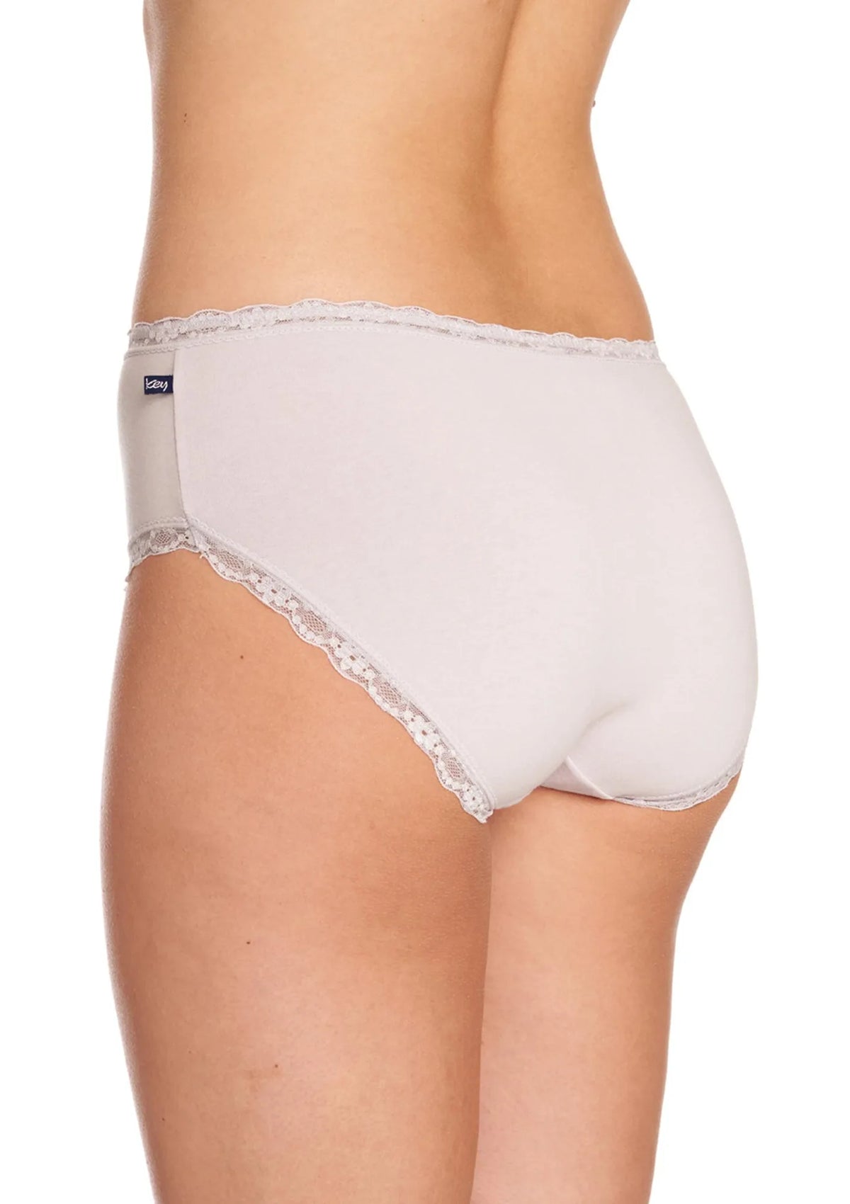 Gładkie figi damskie (2 pack) z koronkowym wykończeniem LPC 231
