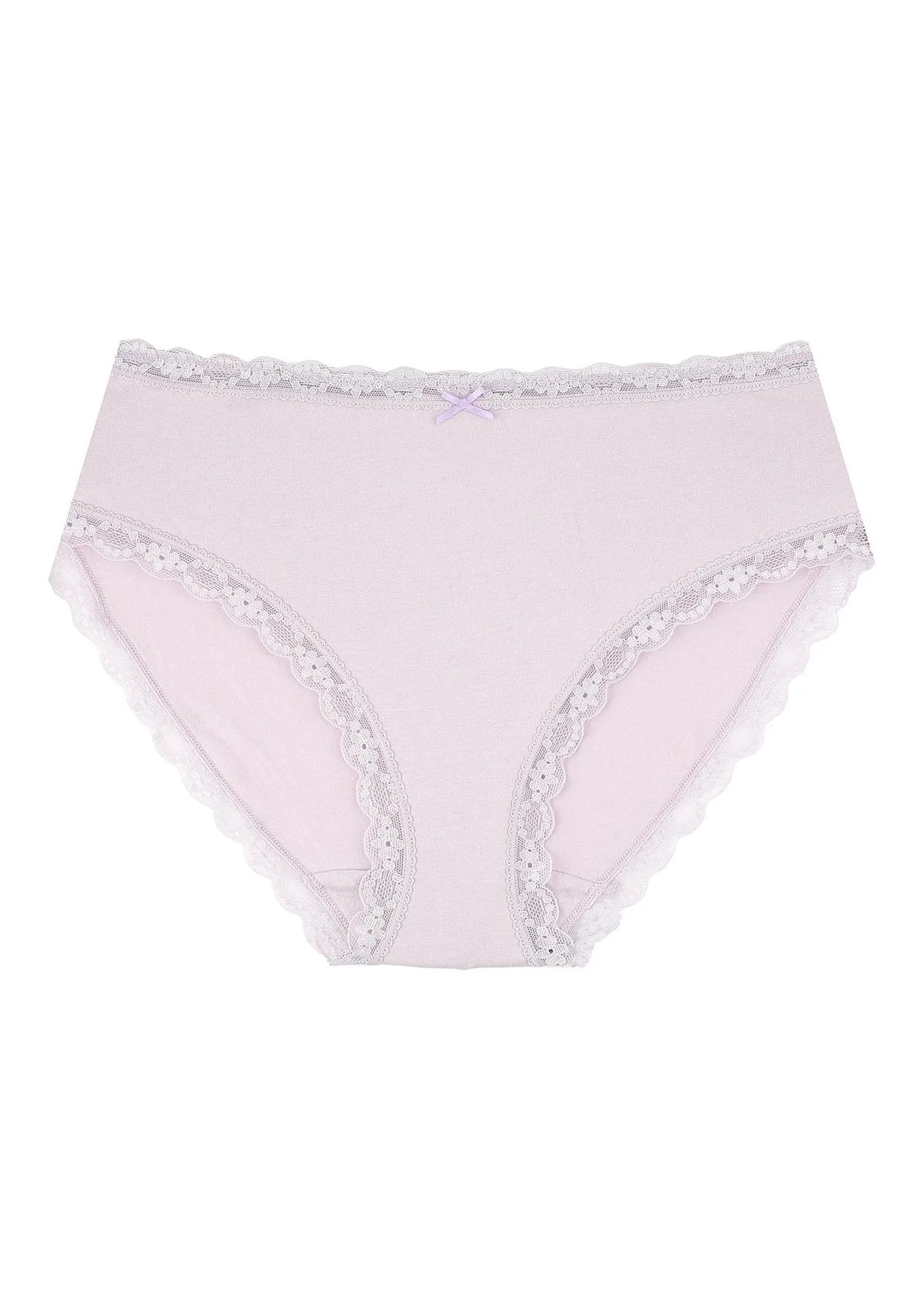 Gładkie figi damskie (2 pack) z koronkowym wykończeniem LPC 231