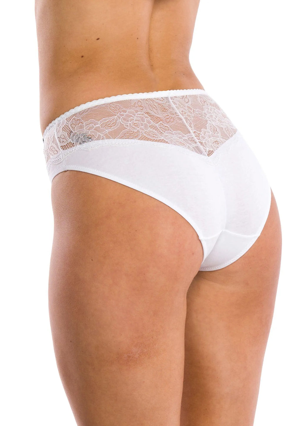 Gładkie figi damskie (2 pack) z koronkowymi wstawkami LPC 280