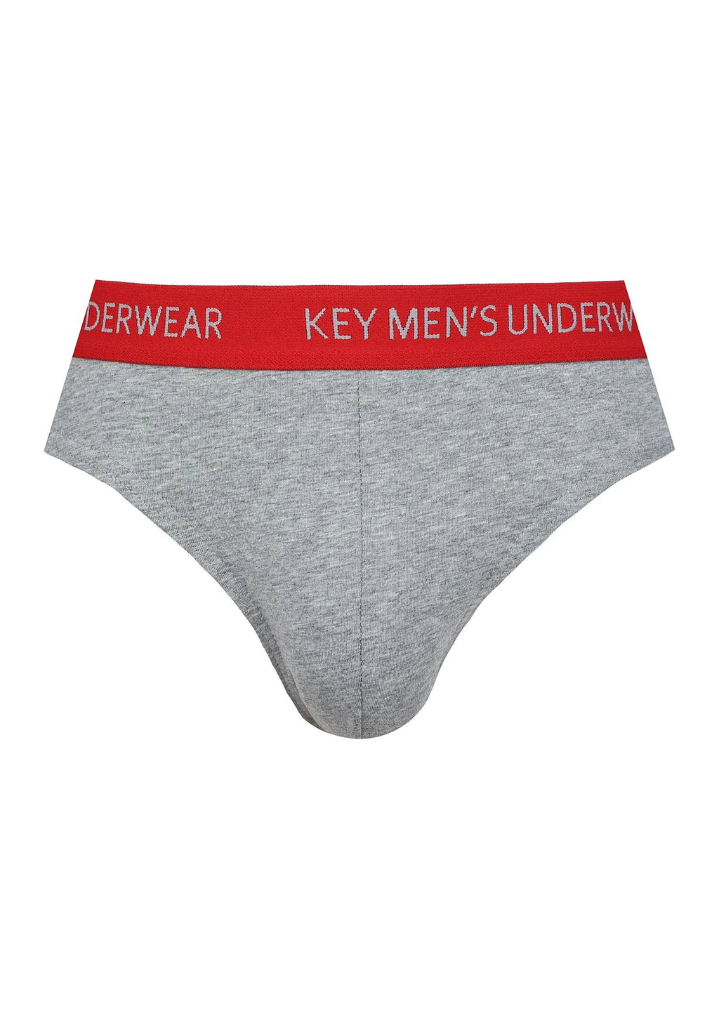 Gładkie slipy męskie (2 pack) z czerwoną gumką MPP 172