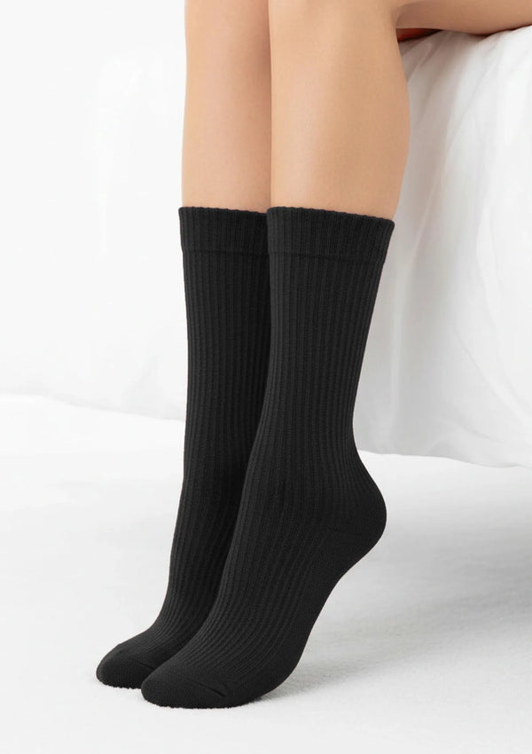 Skarpetki damskie z kaszmirem prążkowane Cashmere Dreams Marilyn