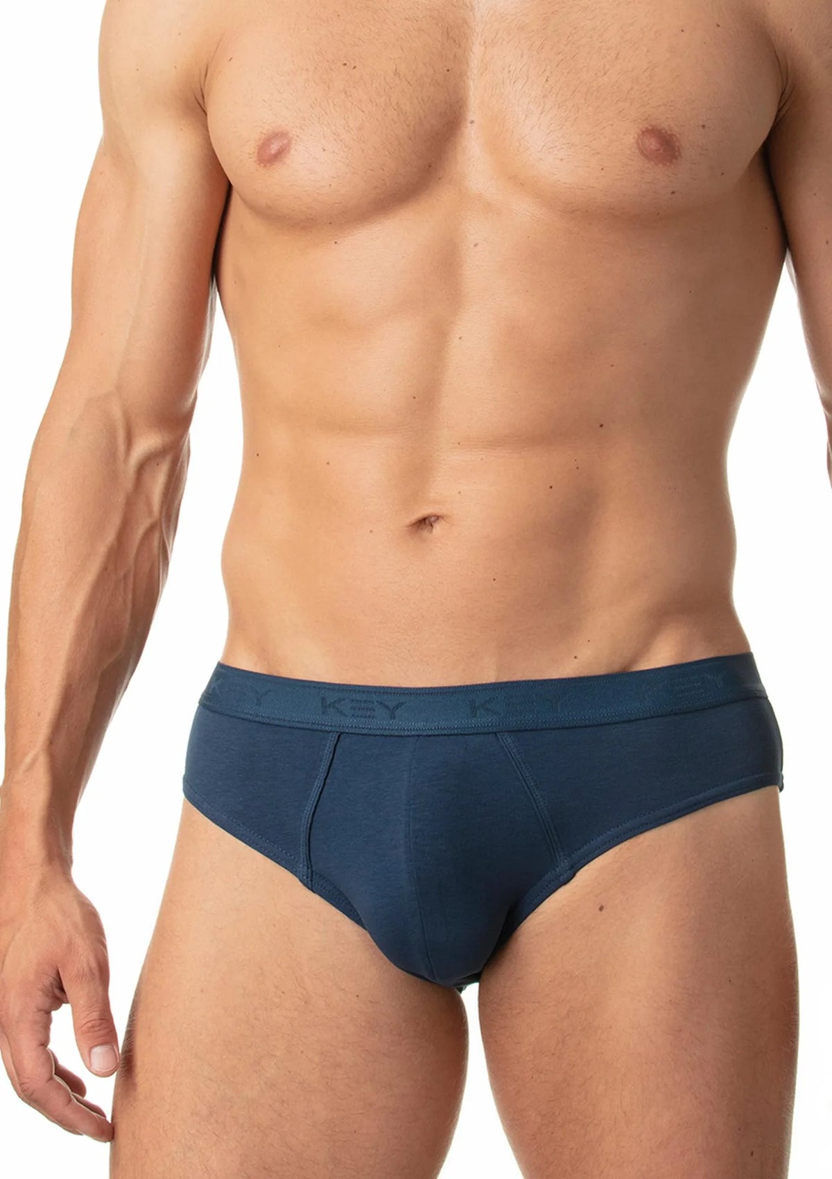Jednokolorowe niskie slipy męskie (2 pack) MPP 019