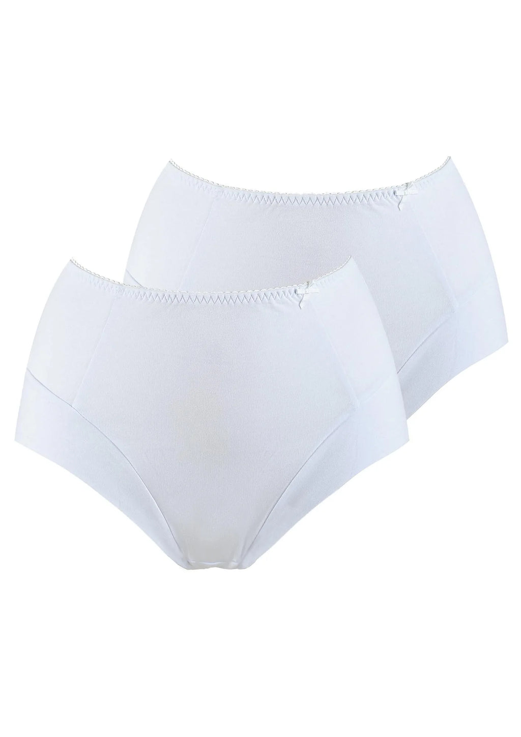 Jednokolorowe wysokie figi damskie (2 pack) LPF 110
