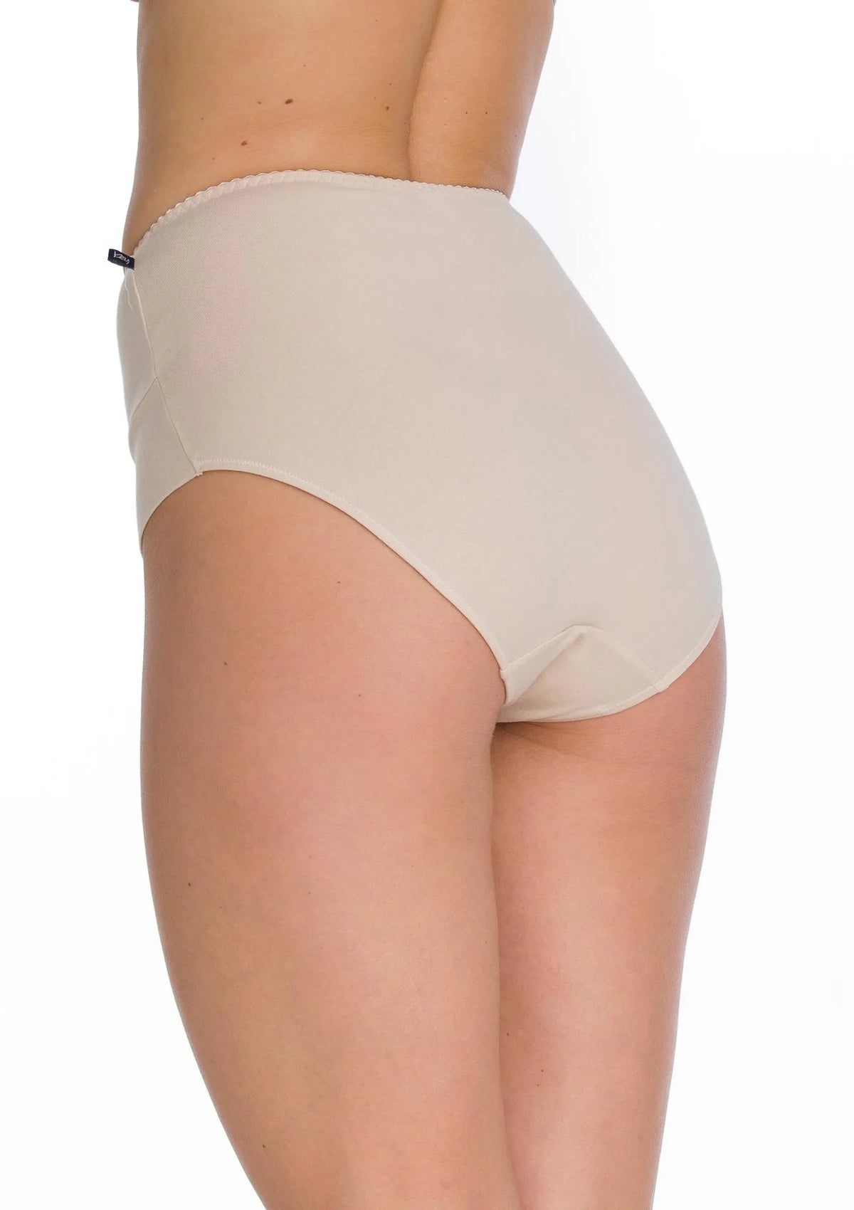 Jednokolorowe wysokie figi damskie (2 pack) LPF 110