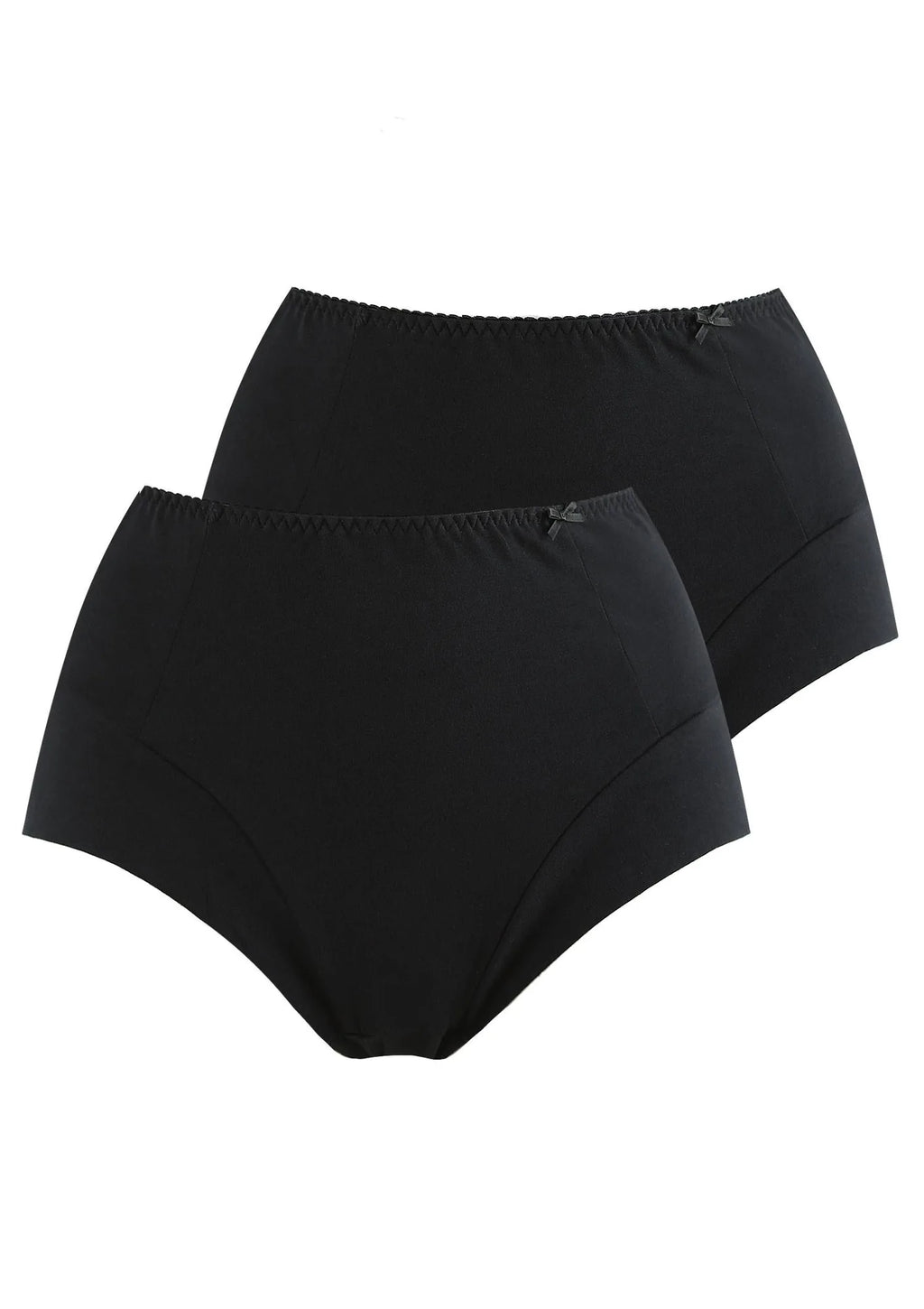 Jednokolorowe wysokie figi damskie (2 pack) LPF 110