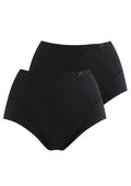 Jednokolorowe wysokie figi damskie (2 pack) LPF 110