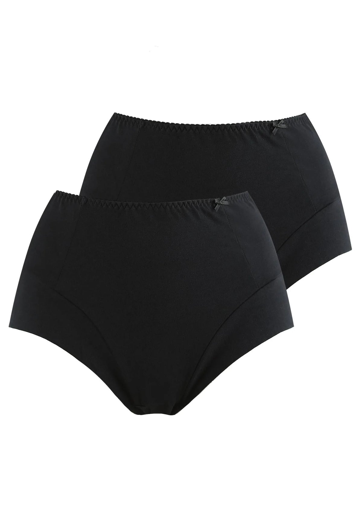 Jednokolorowe wysokie figi damskie (2 pack) LPF 110