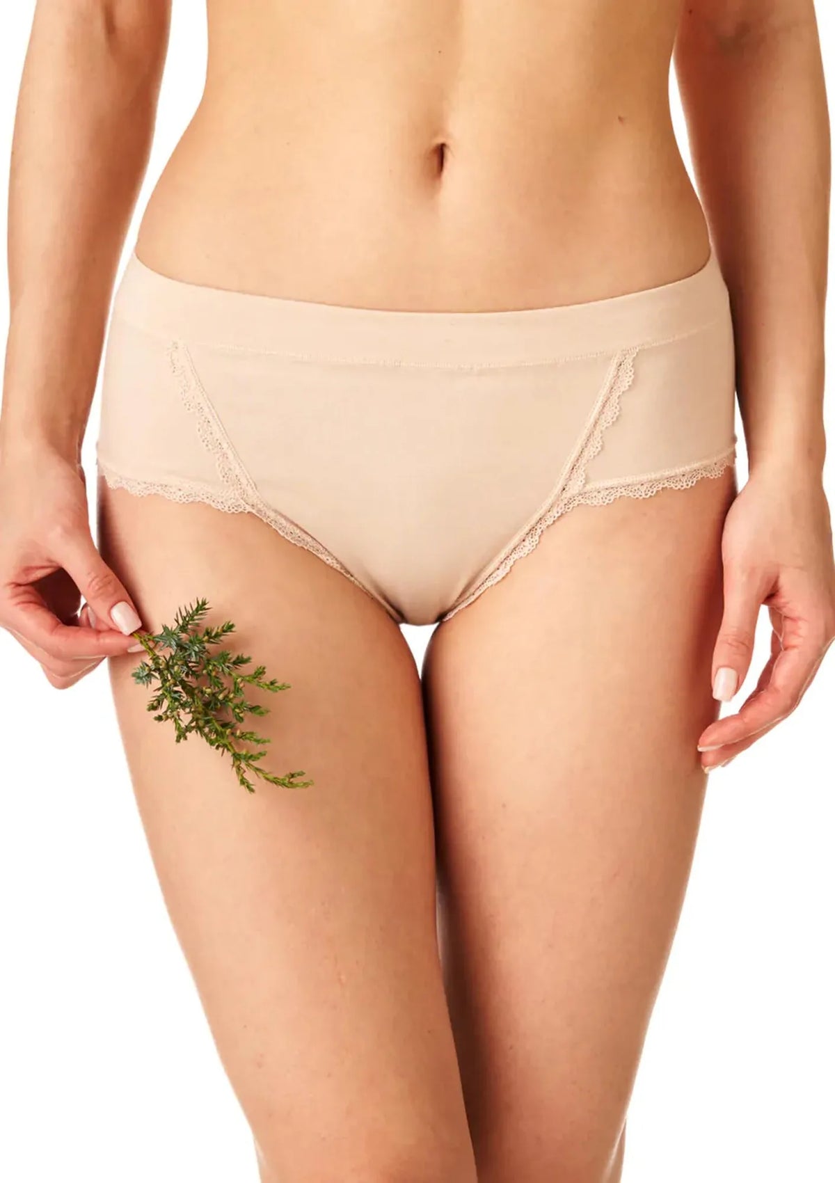 Klasyczne jednokolorowe figi damskie (2 pack) LPC 140